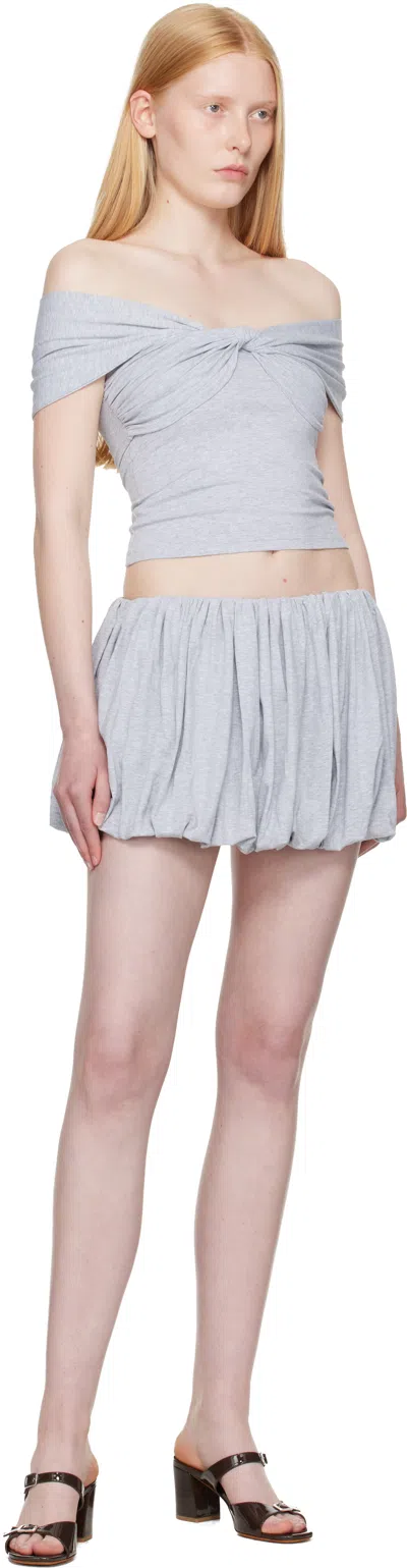 Belle Gray Peony Top