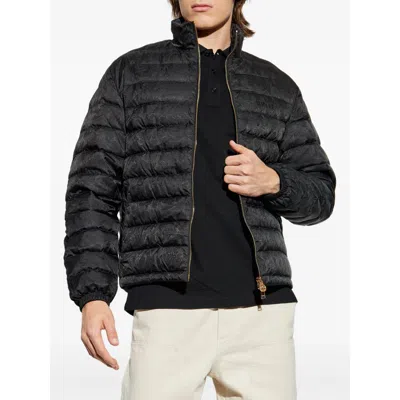 Versace Tailored Jacket With Elasticated Cuffs And Hem