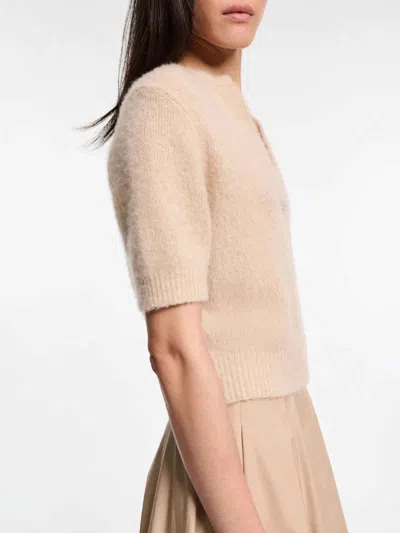 Dorothee Schumacher Extra Soft Cashmere Crop Sleeve Sweater