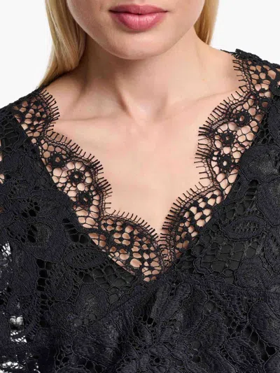 Dorothee Schumacher Cropped Blouse In Eyelash Lace