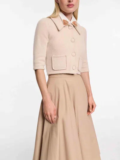 Dorothee Schumacher Cropped Merino-cashmere Knit Jacket