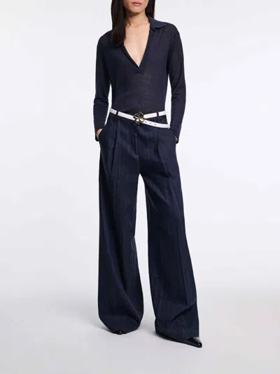 Dorothee Schumacher Pinstriped Wide-leg Trousers