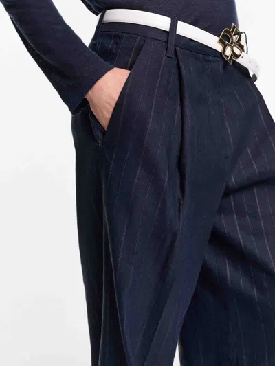 Dorothee Schumacher Pinstriped Wide-leg Trousers