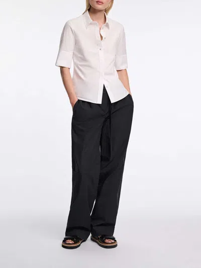 Dorothee Schumacher Half-sleeve Blouse In Cotton Poplin
