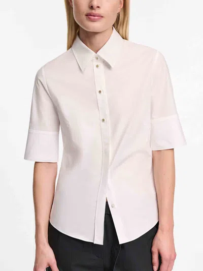 Dorothee Schumacher Half-sleeve Blouse In Cotton Poplin