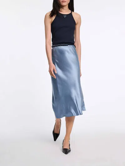 Dorothee Schumacher Tank Top With Embellished Organza Detail