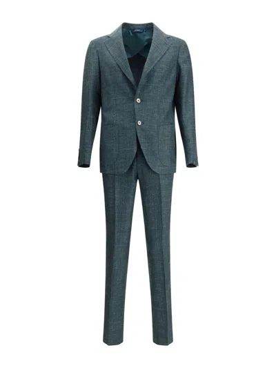 Gi Capri Textured Two-button Suit