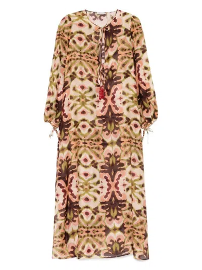 Anjuna Abstract Print Naomi Maxi Dress