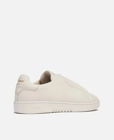 Axel Arigato Dice Laceless White Low Top Slip-on Sneakers In Suede Man
