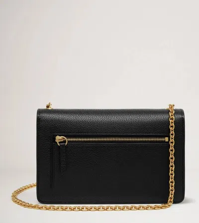 Mulberry Darley S Black Grain Print Leather Clutch