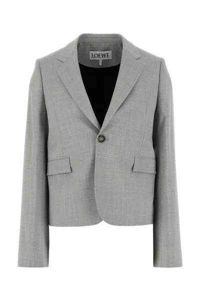 Loewe Single-breasted Jacket With Wide Sleeves