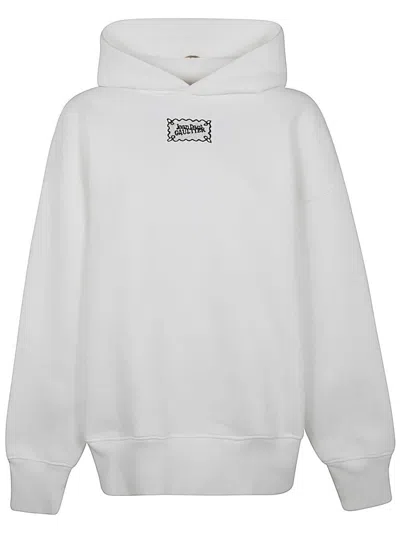 Jean Paul Gaultier Cotton Oversized Hoodie With Lace Label Transfer