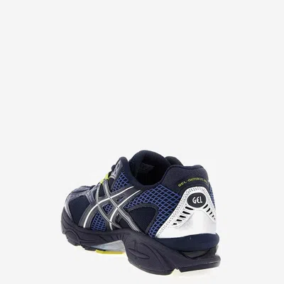 Asics Breathable Design Mesh Upper Sneakers In Blue