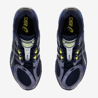 Asics Breathable Design Mesh Upper Sneakers In Blue