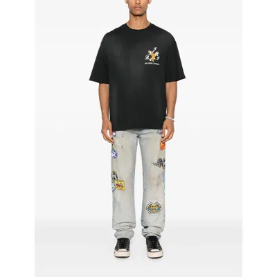 Amiri Eagle Crystal Embellished Oversize Graphic T-shirt