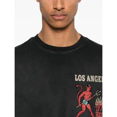 Amiri Mens Black Crystal-embellished Sinners Cotton-jersey T-shirt Xl In Black