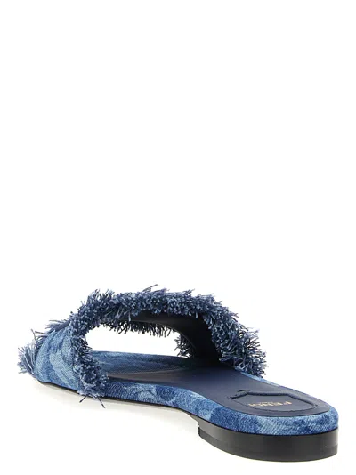 Fendi Sun Slides Frayed Edges