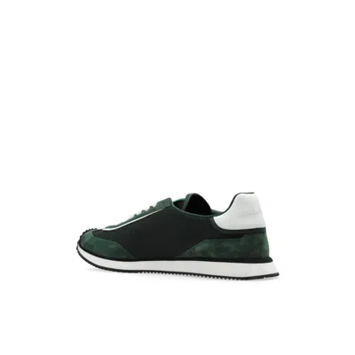Dolce & Gabbana Multicolor Suede And Mesh Dg Aria Sneakers In Green