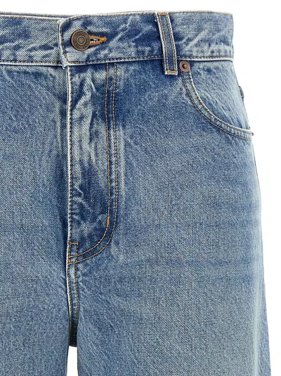 Chloé Frayed Hem Five-pocket Jeans With Belt Loops
