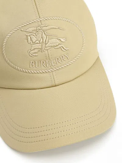 Burberry Knight Stamp Baseball Cap Hats Beige
