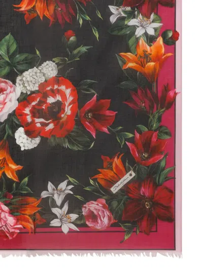 Dolce & Gabbana Strandtuch Mit Blumen-print