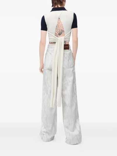 Loewe Women's Polo Sweater In Blue