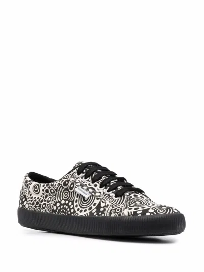 Superga Printed Lo-top Sneakers In White