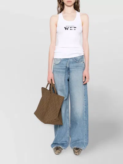 Stella Mccartney Wet Tank Top Slippery When Graphic Print