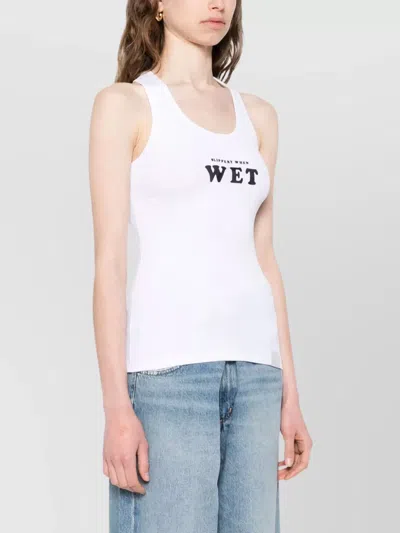 Stella Mccartney Wet Tank Top Slippery When Graphic Print