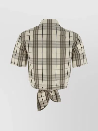 Burberry Camicia In Popeline Ricamato  Donna