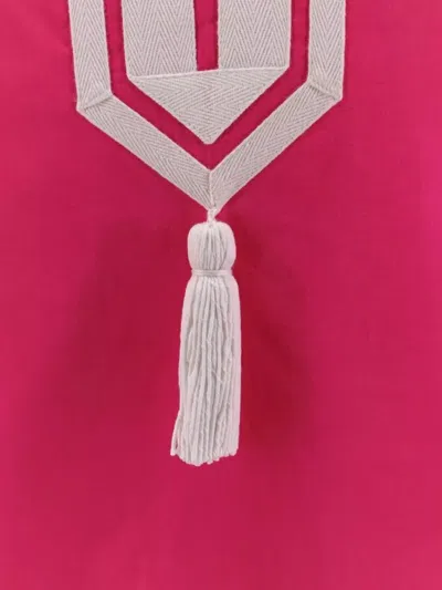 Tory Burch Short Dress Cotton Contrasting Profiles