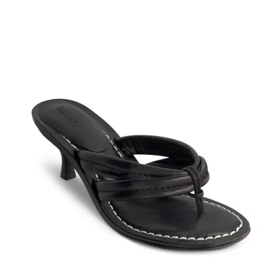 Bernardo 1946 Miami Kitten-heel Leather Mule Sandals