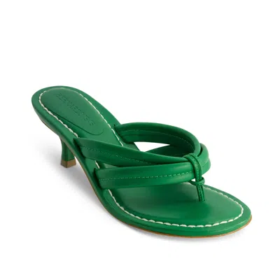 Bernardo 1946 Miami Kitten-heel Leather Mule Sandals