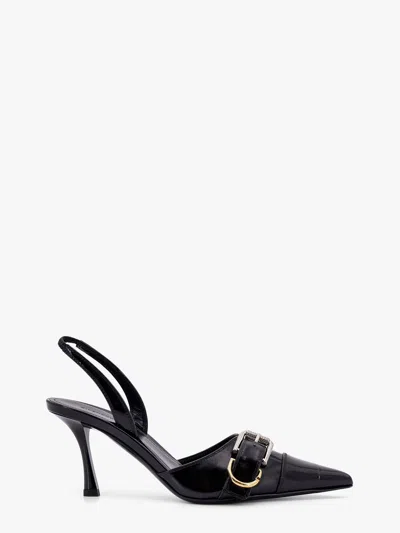 Givenchy Voyou Leather Slingback In Black
