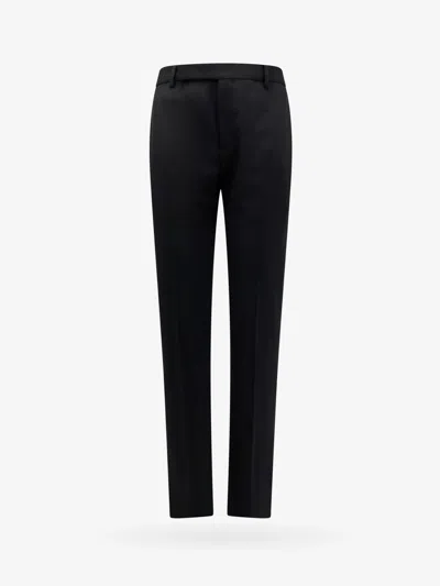 Saint Laurent Men Sustainable Virgin Wool Trouser With Frontal Pinces