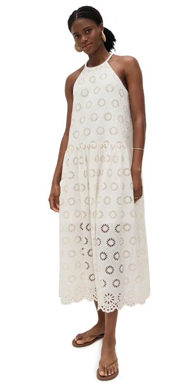 Madewell Aubriella Midi Dress Floral Eyelet
