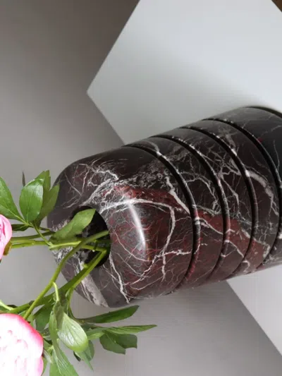 Editions Milano Medium Atlantico Stacked Marbled Vase (24.7cm X 36cm)