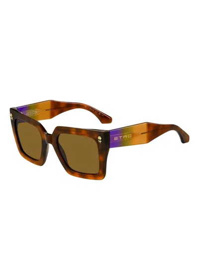Etro Square Acetate Sunglasses