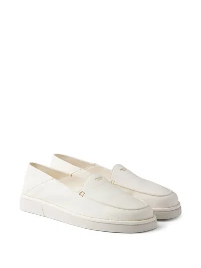 Prada Leather Slip-ons
