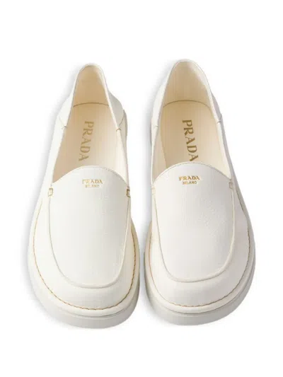 Prada Leather Slip-ons