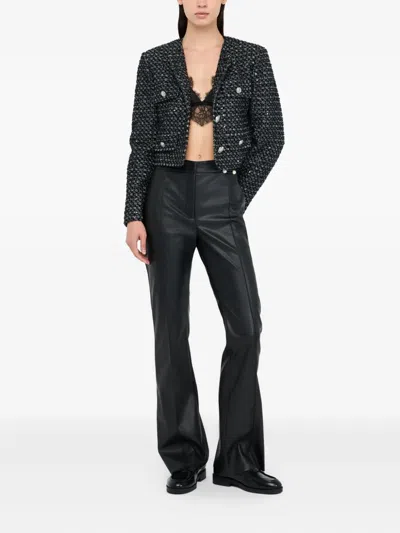 Liu •jo Short Jacket With Sequin Application