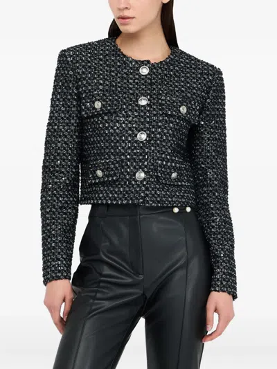 Liu •jo Short Jacket With Sequin Application