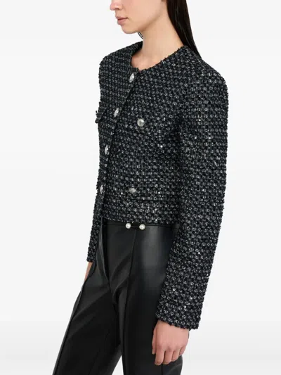 Liu •jo Short Jacket With Sequin Application