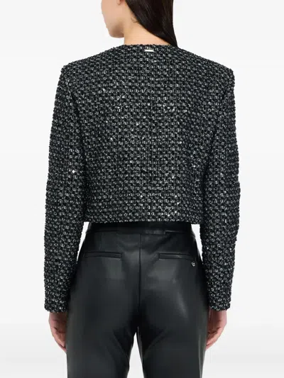 Liu •jo Short Jacket With Sequin Application