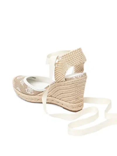 Guess Usa 100mm Charmi Wedge Espadrilles In Pattern