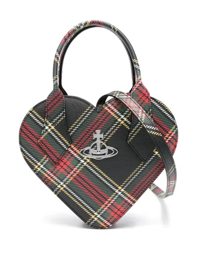 Vivienne Westwood Borsa A Mano Josephine Heart In Similpelle Stampata Donna