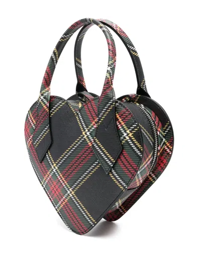 Vivienne Westwood Borsa A Mano Josephine Heart In Similpelle Stampata Donna