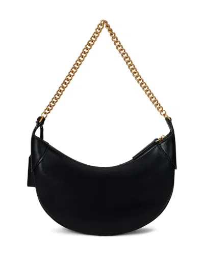 Polo Ralph Lauren Polo Id Small Leather Crossbody Bag In Black