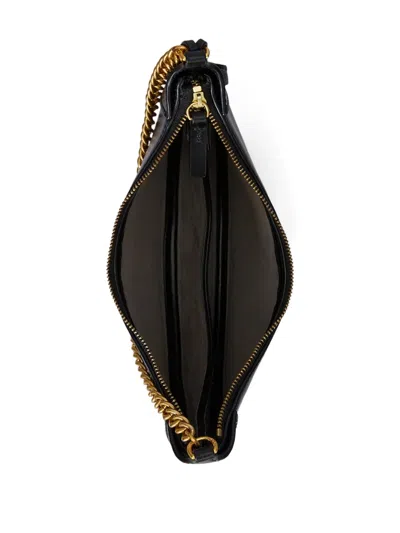 Polo Ralph Lauren Polo Id Small Leather Crossbody Bag In Black