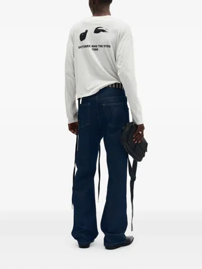 Ann Demeulemeester Five Pockets High Comfort Trousers In Multicolor